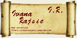 Ivana Rajšić vizit kartica